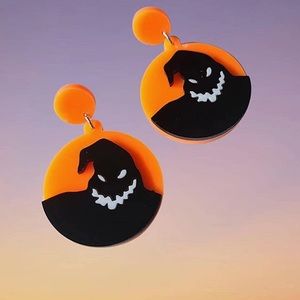 Nightmare before Christmas oogie boogie man earrings, brand new in wrapping